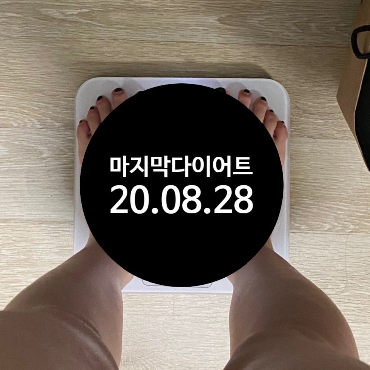  20.08.28 나의 마지막 다이어트 2일차! (-0.2kg)