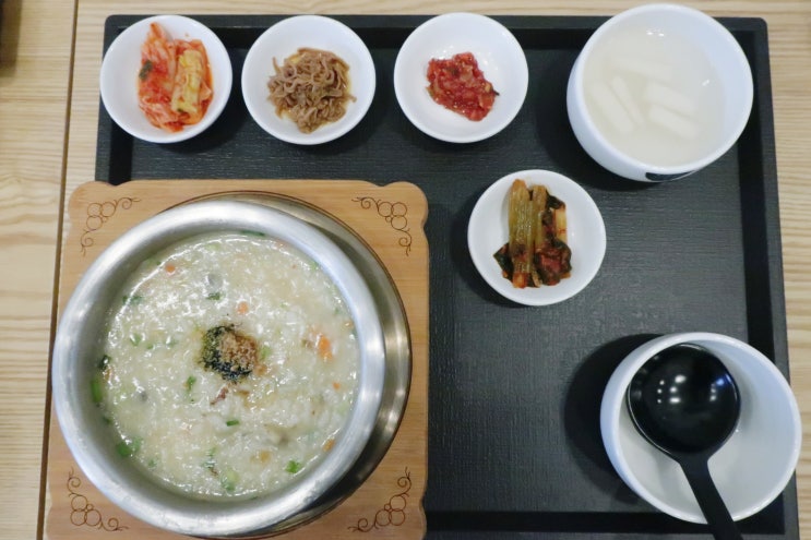  오색별미죽 죽이야기 모듬해물된장죽