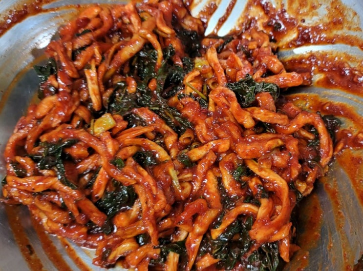  무요리 무말랭이무침 무말랭이김치 깻잎김치 우리음식연구회에서  자연치유밥상 배웁니다