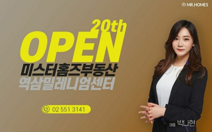 미스터홈즈 20호점 역삼밀레니얼센터 박나현 대표입니다.