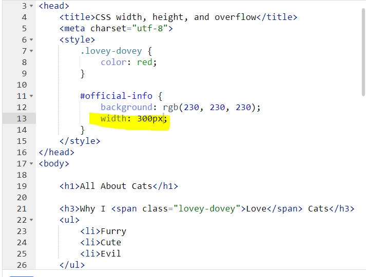 CSS 코딩 너비, 높이, 오버플로우