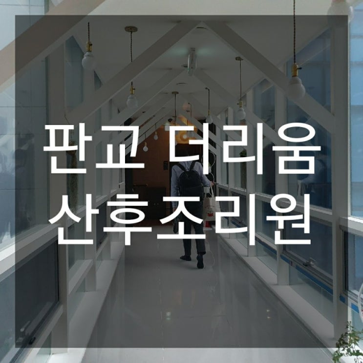  판교 더리움 산후조리원 솔직후기