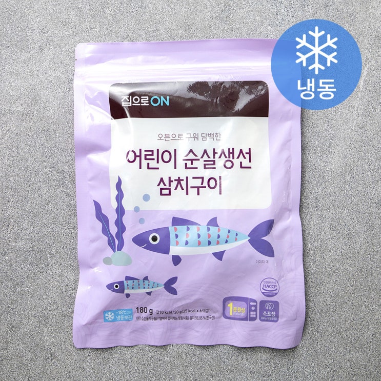  집으로ON 어린이순살생선 삼치구이 (냉동), 30g, 6개입