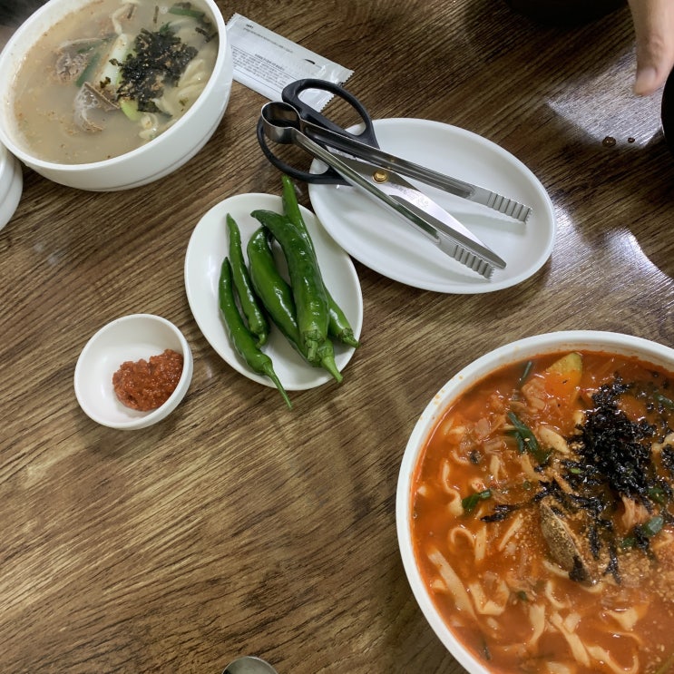 부산 사하구 다대포 미소바지락손칼국수 맛집인가?