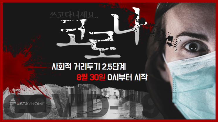  2.5단계 코로나, 사회적 거리두기, 지켜야 할 사항