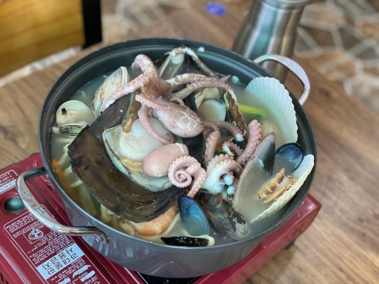  [대부도맛집]해물칼국수 찐 맛집 해물 장난 아니잖아 장보화 손칼국수