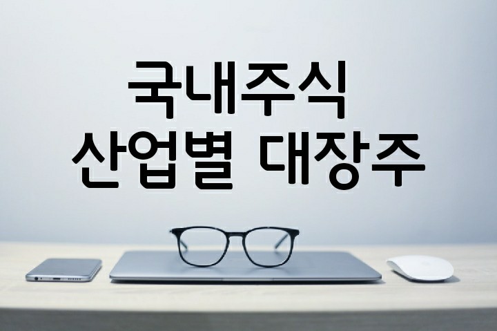  산업에 따른 국내 주식 대장주 정리! (feat. 코스피, 코스닥 시총 순위)