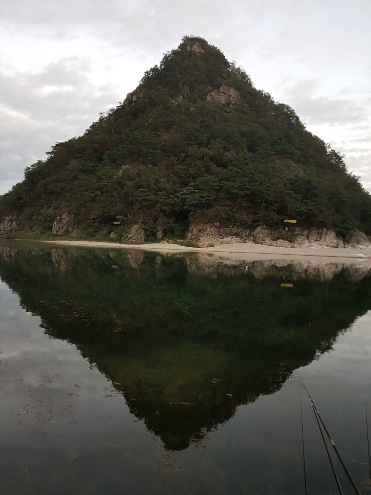  홍천 팔봉산 앞 낚시