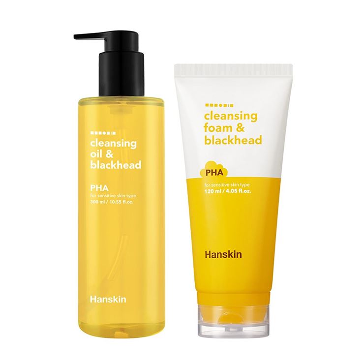  08월 가성비정보 한스킨 클렌징오일 앤 블랙헤드 PHA 300ml 블랙헤드 클렌징폼 PHA 120ml! 드디어 입고~