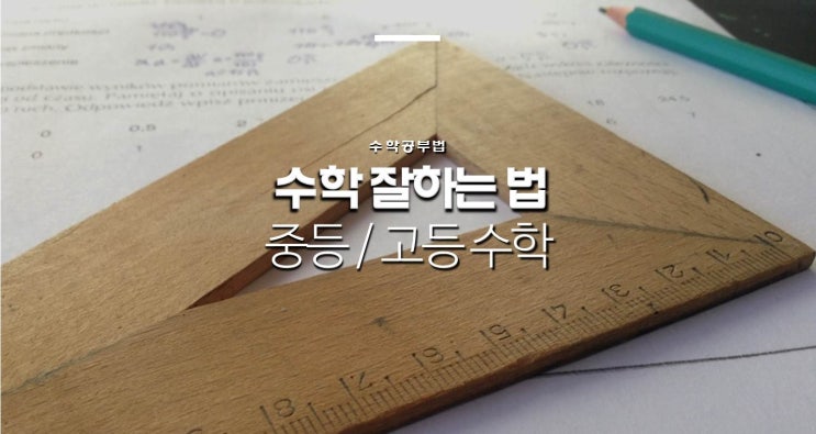  수학 잘하는 법 (부제: 중등/고등 수학을 대상으로)