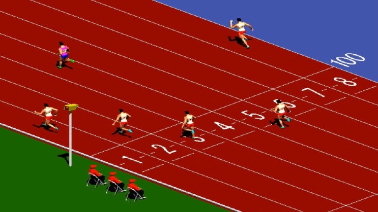 100미터 달리기 게임  육상
