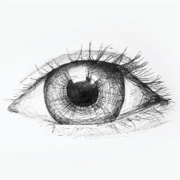 볼펜으로 그린 " 눈 " / Drawing with ballpoint pen " Eye "
