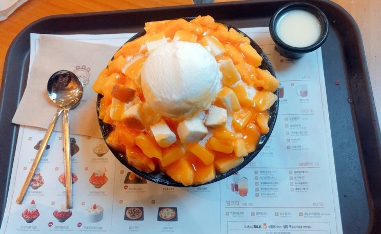 화곡 카페, 설빙에서 시원하게 애플망고 빙수 먹기