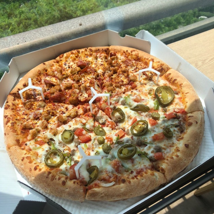 점심 뭐먹지 저녁 뭐먹지 #파파존스#피자#추천#핫앤 스파이시 멕시칸 피자#스파이시 이탈리안 피자#아메리칸 핫도그 피자#올미트 피자
