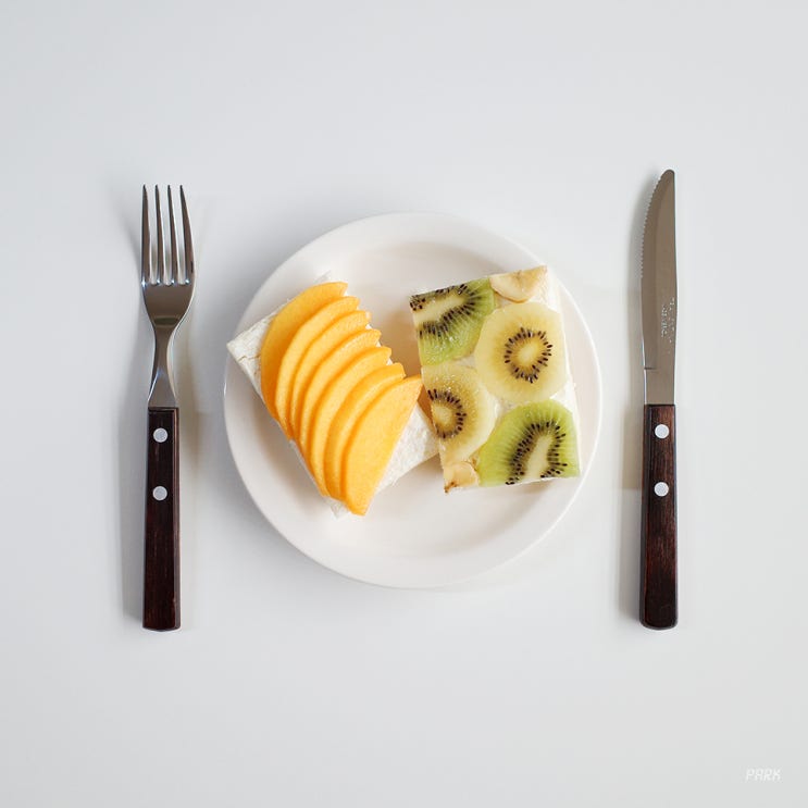  #식빵2CM로 과일오픈샌드위치 만들기 / 세븐일레븐 신상 추천
