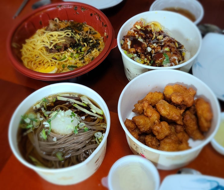  원흥역 배달맛집 하루엔소쿠 고양원흥점 후기 #내돈내먹 #치킨마요 #가라아게 #냉모밀 #돈코츠 라멘