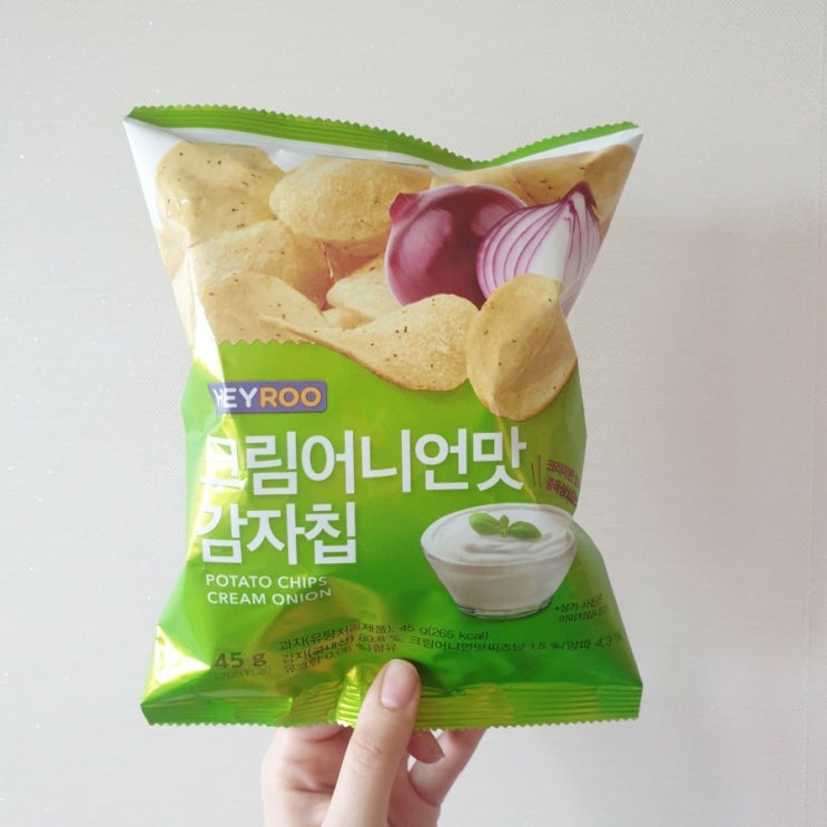  CU편의점 PB제품 크림어니언맛감자칩 저렴하고 맛있는 추천 과자