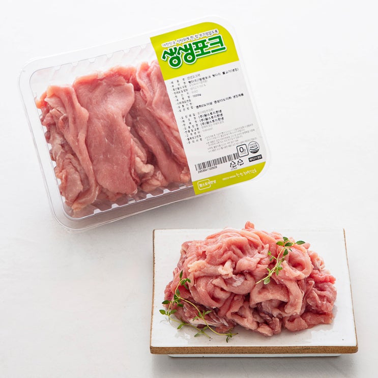  생생포크 뒷다리살 불고기용 (냉장), 1000g, 1개