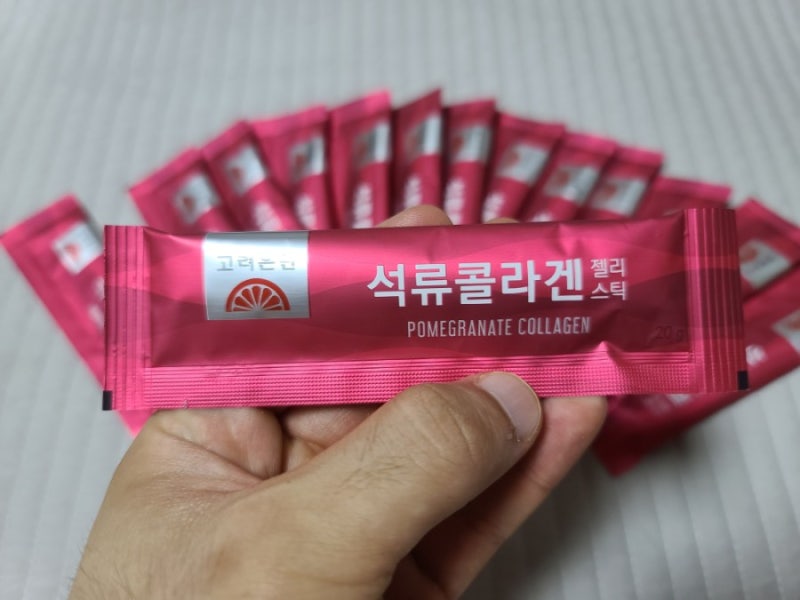 고려은단 석류콜라겐 젤리스틱 저분자콜라겐 안심섭취해