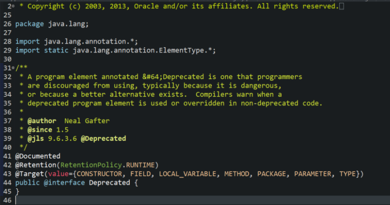 [Java/자바] - 어노테이션(Annotation): @Override, @Deprecated ...