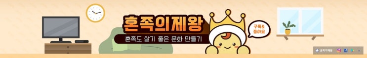  혼족의 제왕 (혼족도 살기 좋은 문화 만들기) 유튜브 채널 소개