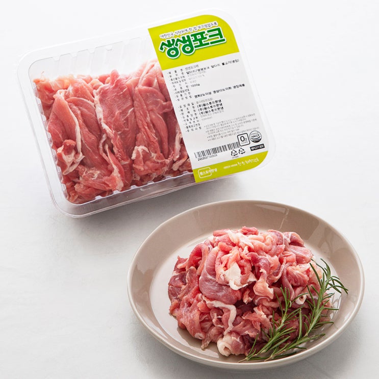  생생포크 돼지앞다리 불고기용 (냉장), 1000g, 1개