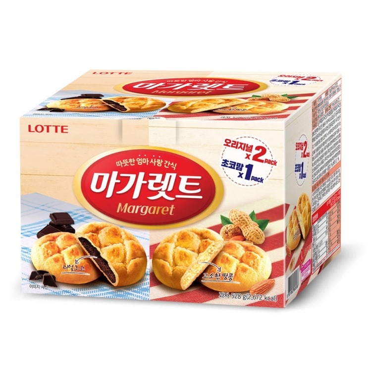  마가렛트 과자파이 오리지날 176g x 2p + 초코맘 176g, 1세트