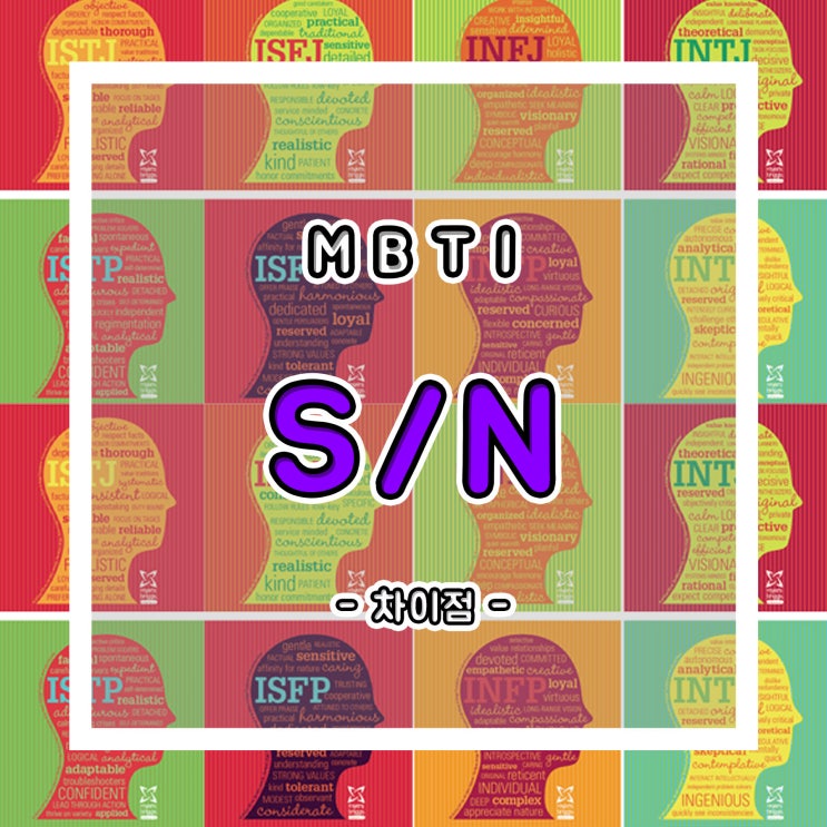  MBTI S N 차이점 성향 차이 알아보기