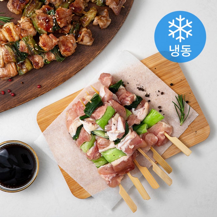  플레잇 국내산 파닭꼬치 50g x 12p + 숯불데리양념소스 150g 세트 (냉동), 1세트