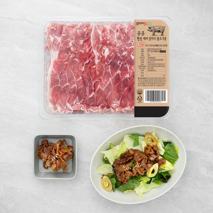  곰곰 한돈 앞다리 불고기용 (냉장), 1000g, 1개