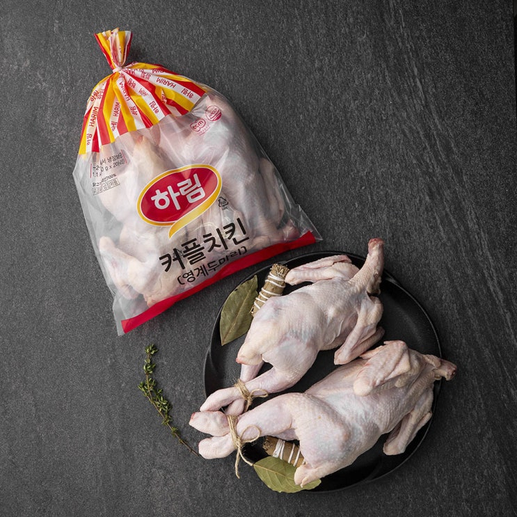  하림 커플치킨 통닭 백숙용 (냉장), 550g, 2개