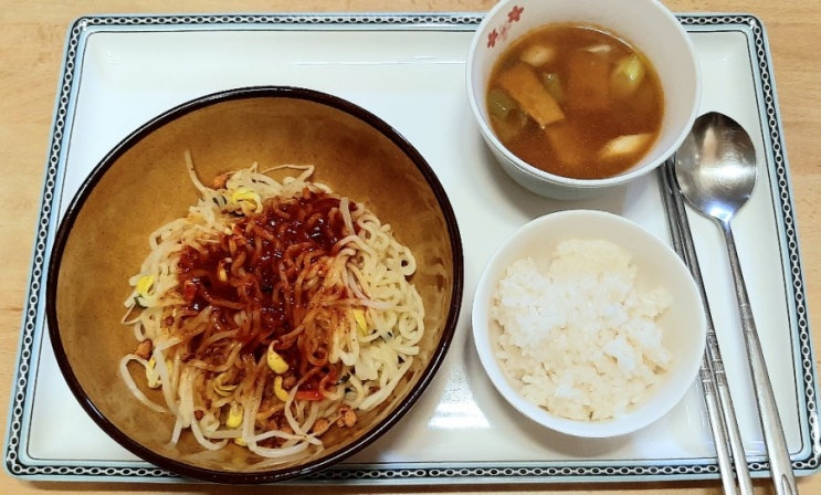  백파더 콩나물 비빔라면