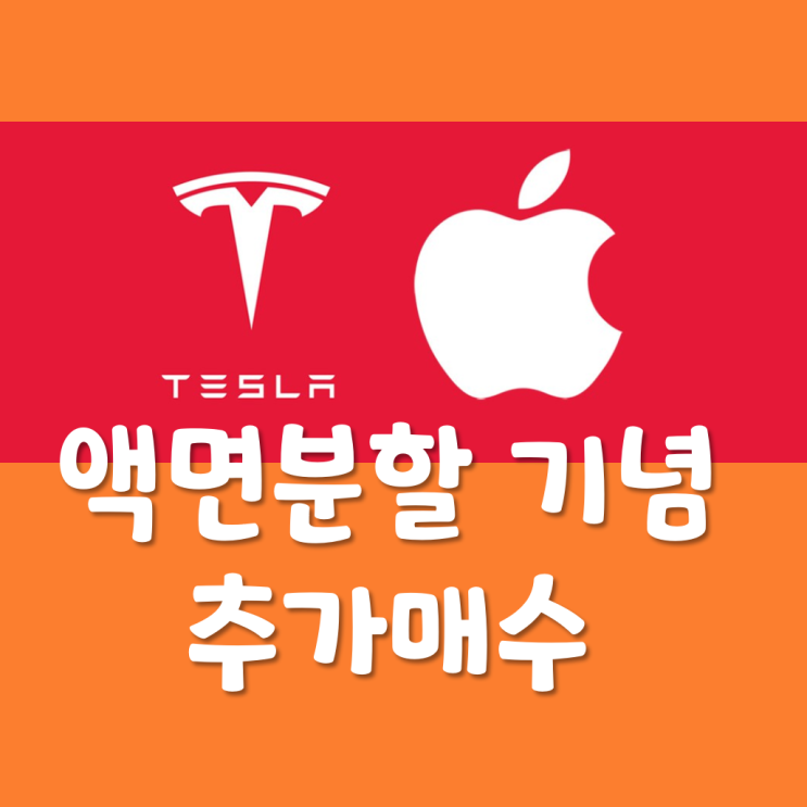 액면분할 기념 애플 테슬라 추가매수