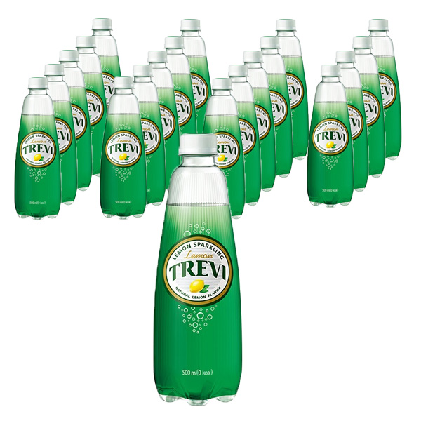  트레비 탄산음료 레몬맛, 500ml, 20개