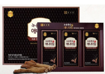  면역력에 좋은 종근당 녹용홍삼 애니타임 선물로 딱!