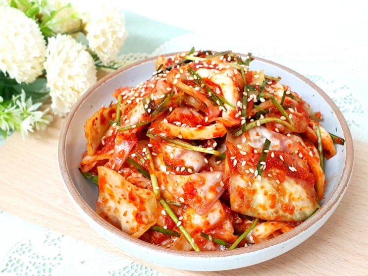  양배추김치 담그는법 ~ 아삭한 식감에 반해요
