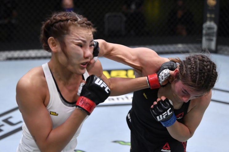 김지연, 2라운드에 눈 맞아 잘 안 보였다.. 안와골절 의심 증상 김지연, 2라운드에 눈 맞아 잘 안 보였다.. 안와골절 의심 증상