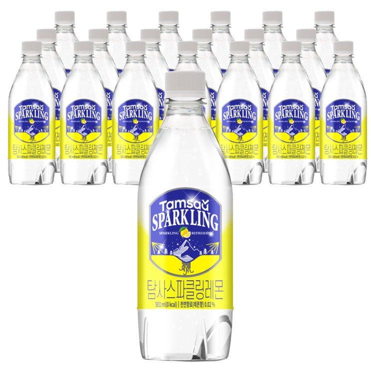  쿠팡 브랜드 - 탐사 시그니처 스파클링 레몬 탄산음료, 500ml, 20개