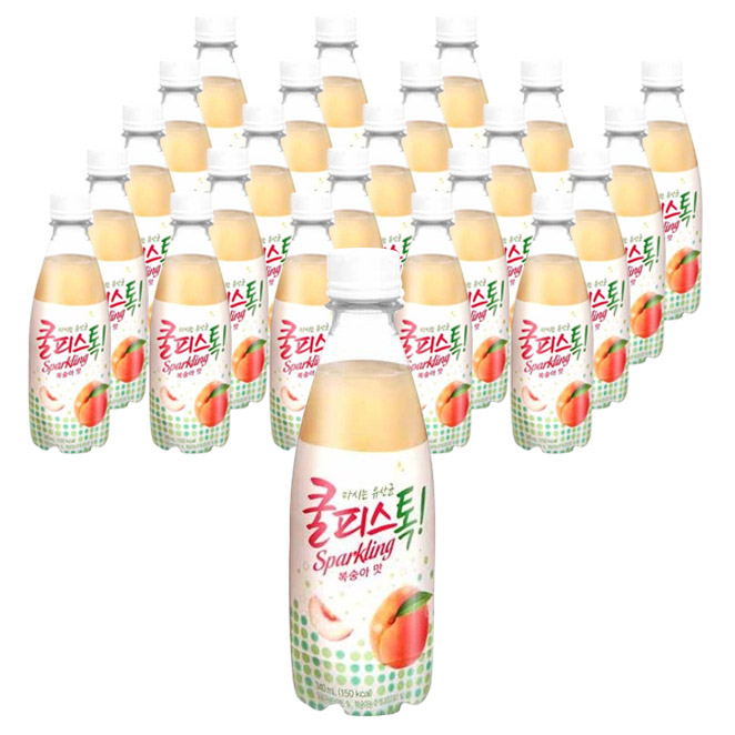  동원 마시는 유산균 쿨피스톡 복숭아맛, 340ml, 24개