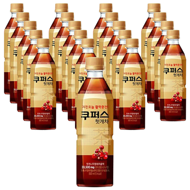  팔도 쿠퍼스 헛개차, 500ml, 20개