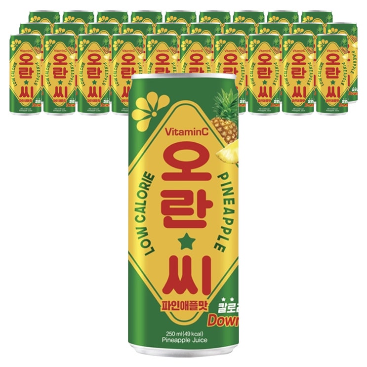  오란씨 파인애플, 250ml, 30개