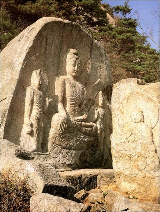  [국내문화탐방]경주 지역의 불상…칠불암마애삼존불
