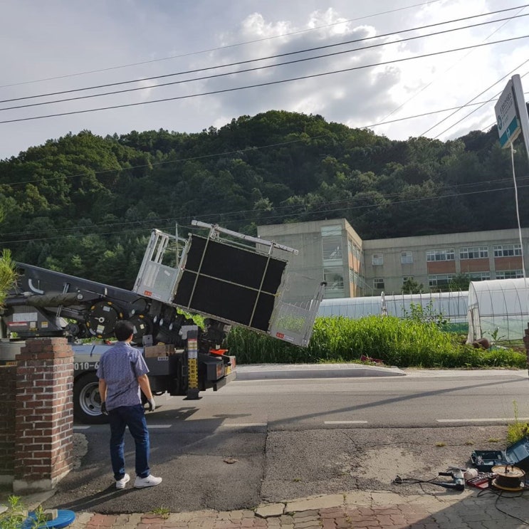 [춘천간판 하마공작소] 원창보건진료소 지주간판 보수