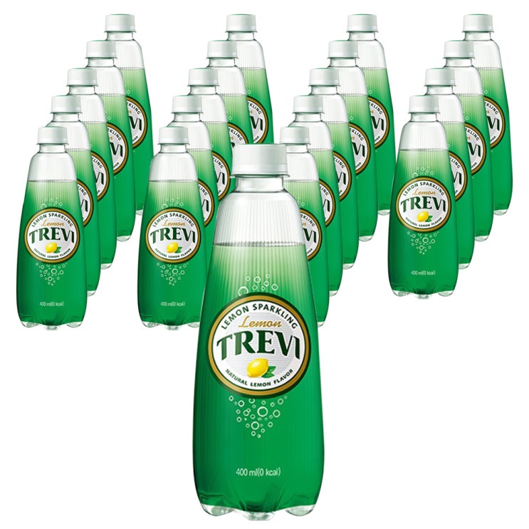  트레비 탄산음료 레몬맛, 400ml, 20개