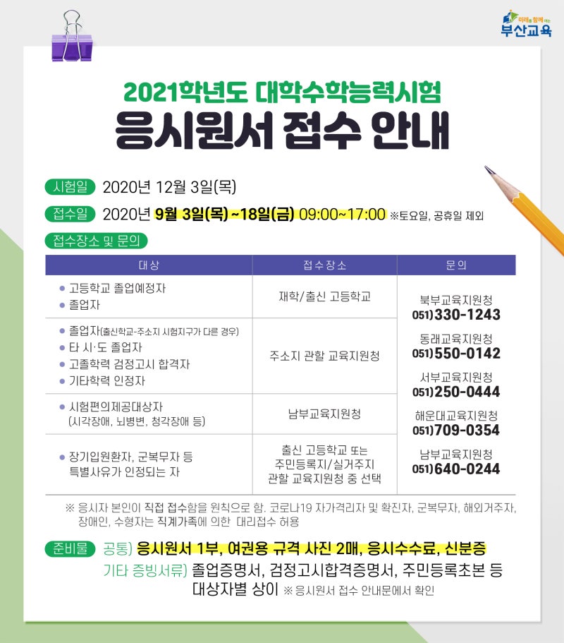 2021학년도 대학수학능력시험 응시원서 접수 안내 : 네이버 블로그 2021학년도 대학수학능력시험 응시원서 접수 안내 : 네이버 블로그