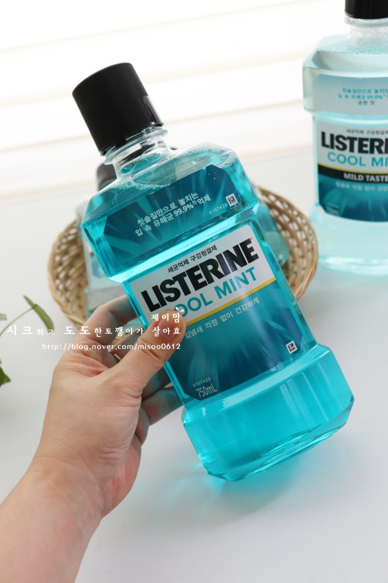 에센셜오일 구강청결제 상쾌한아침을 위한 리스테린 쿨민트마일드 사용법~ : 네이버 블로그, image size:800x1200