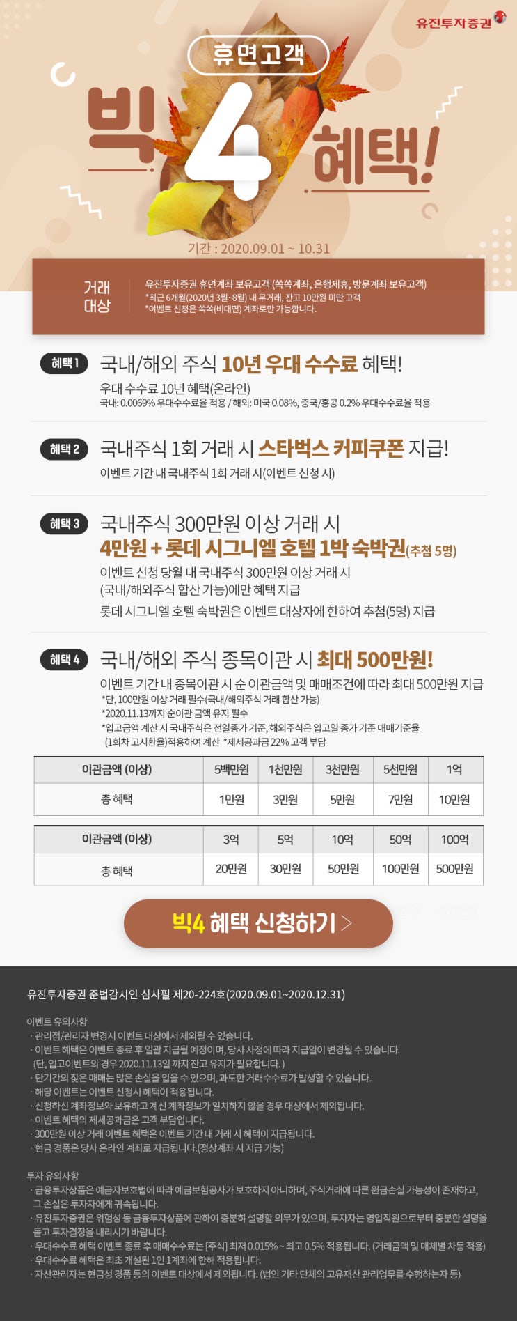  유진투자증권 휴면고객 ~ 10.31(3만원+@)