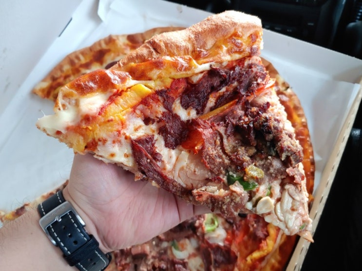  오늘의 음식 코스트코 피자 프리미엄 불고기 한판