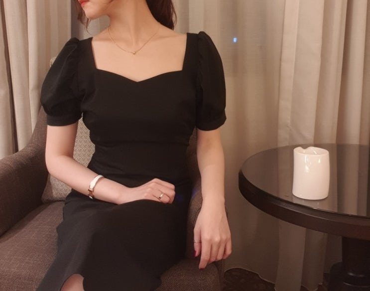  블랙 원피스 백화점 퀄리티 도시적 여성미 업 !