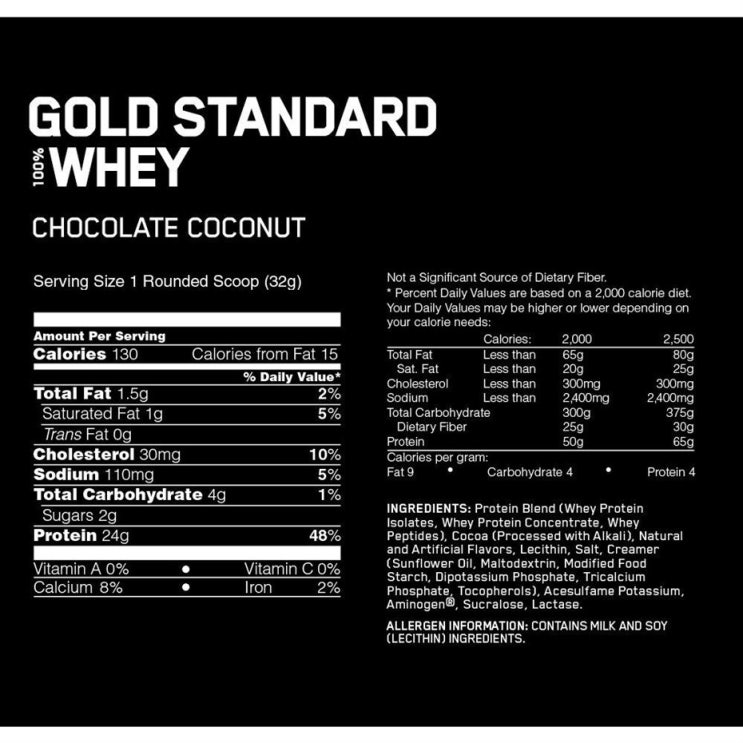이주 추천상품 옵티멈뉴트리션 골드 스탠다드 웨이 프로틴 아이솔레이트 단백질 보충제 초콜릿 코코넛 정말 만족해요